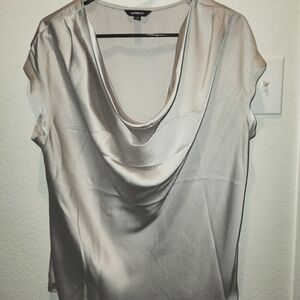 Express scoop neck top